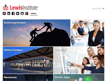 Tablet Screenshot of lewisinstitute.com